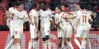 Super Eagles star Akor scores as Sevilla pip Atletico Madrid in La Liga clash