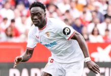El Sevilla rechaza la oferta de 10 millones de euros del Venecia por el delantero de las Super Eagles, Akor Adams