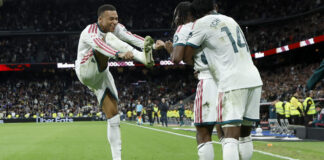 Mbappé mete dos goles y el Real Madrid golea al Sevilla