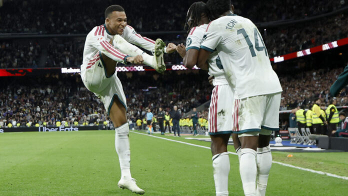 Mbappé mete dos goles y el Real Madrid golea al Sevilla