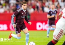 Sevilla 1-3 Aston Villa: Alejandro Garnacho scores as Villa hit back to beat Sevilla