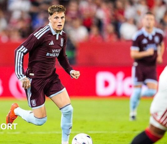 Sevilla 1-3 Aston Villa: Alejandro Garnacho scores as Villa hit back to beat Sevilla